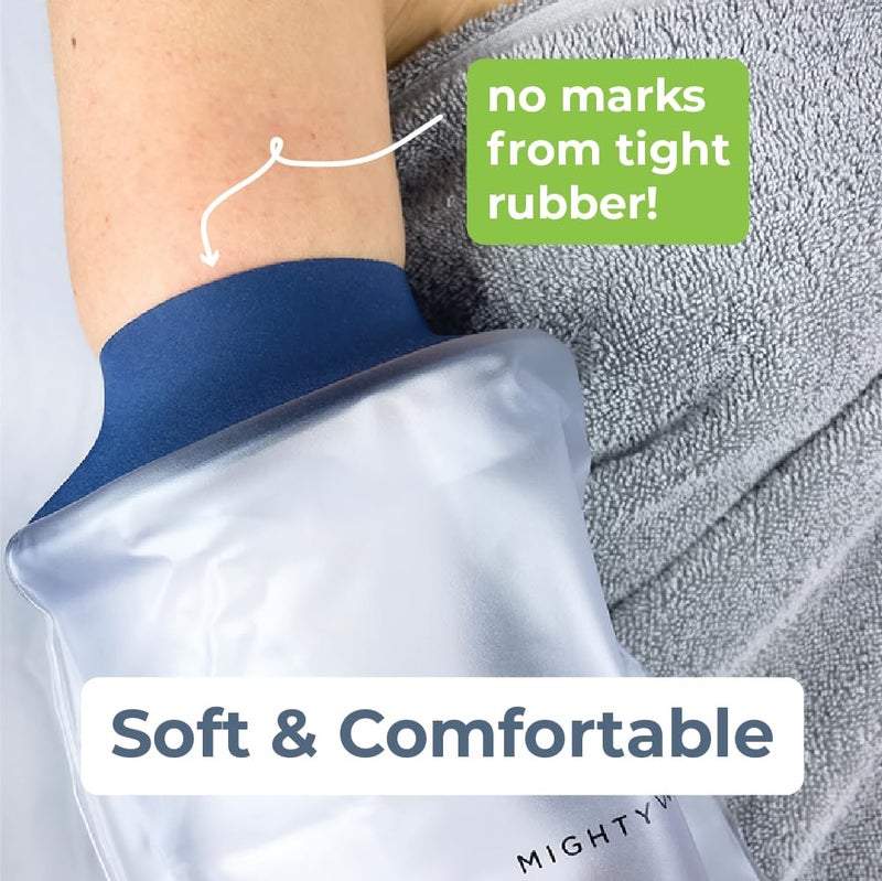 Mighty Well H2O Shield PICC Line Shower Cover – Reusable Waterproof IV & PICC Line Sleeve, Cast & Wound Protector for Upper Arm Showering, Large/X-Large - Image 3